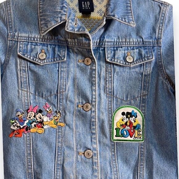 Disney Jean Jacket with Sweater Lining, Kids size 7/8. This is extremely rare! - Picture 3 of 6
